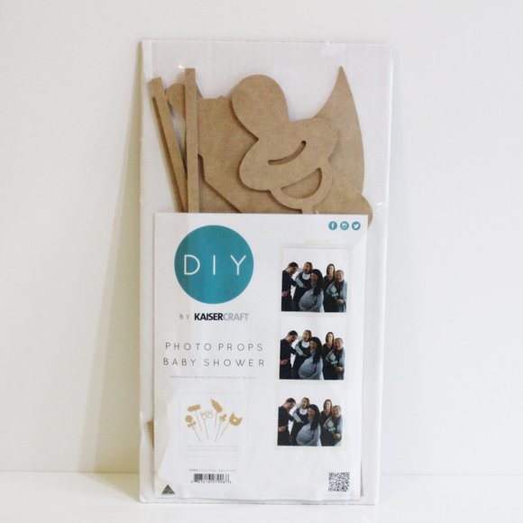 Kaisercraft Baby Shower Photo Shoot Booth Props DIY Blank Wooden - Picture 2 of 3